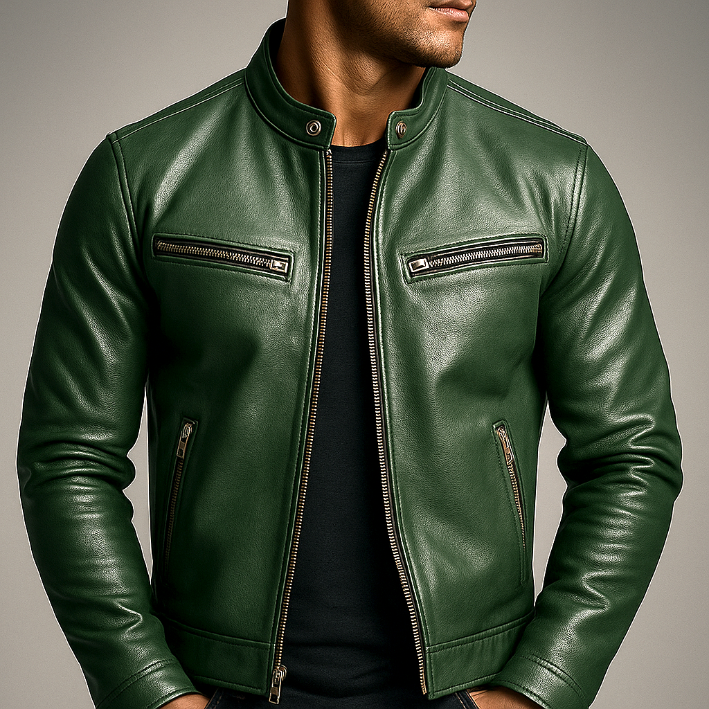 Louis | Veste en cuir vintage
