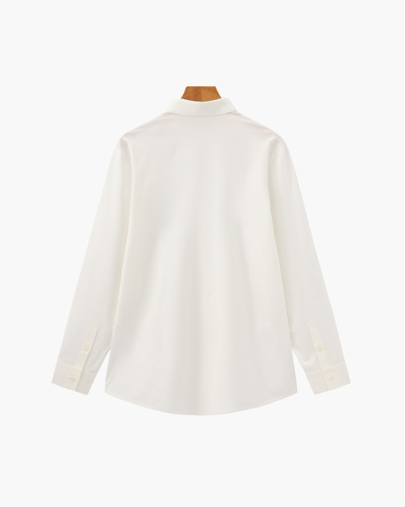 Chemise Ajustée en Coton Flex