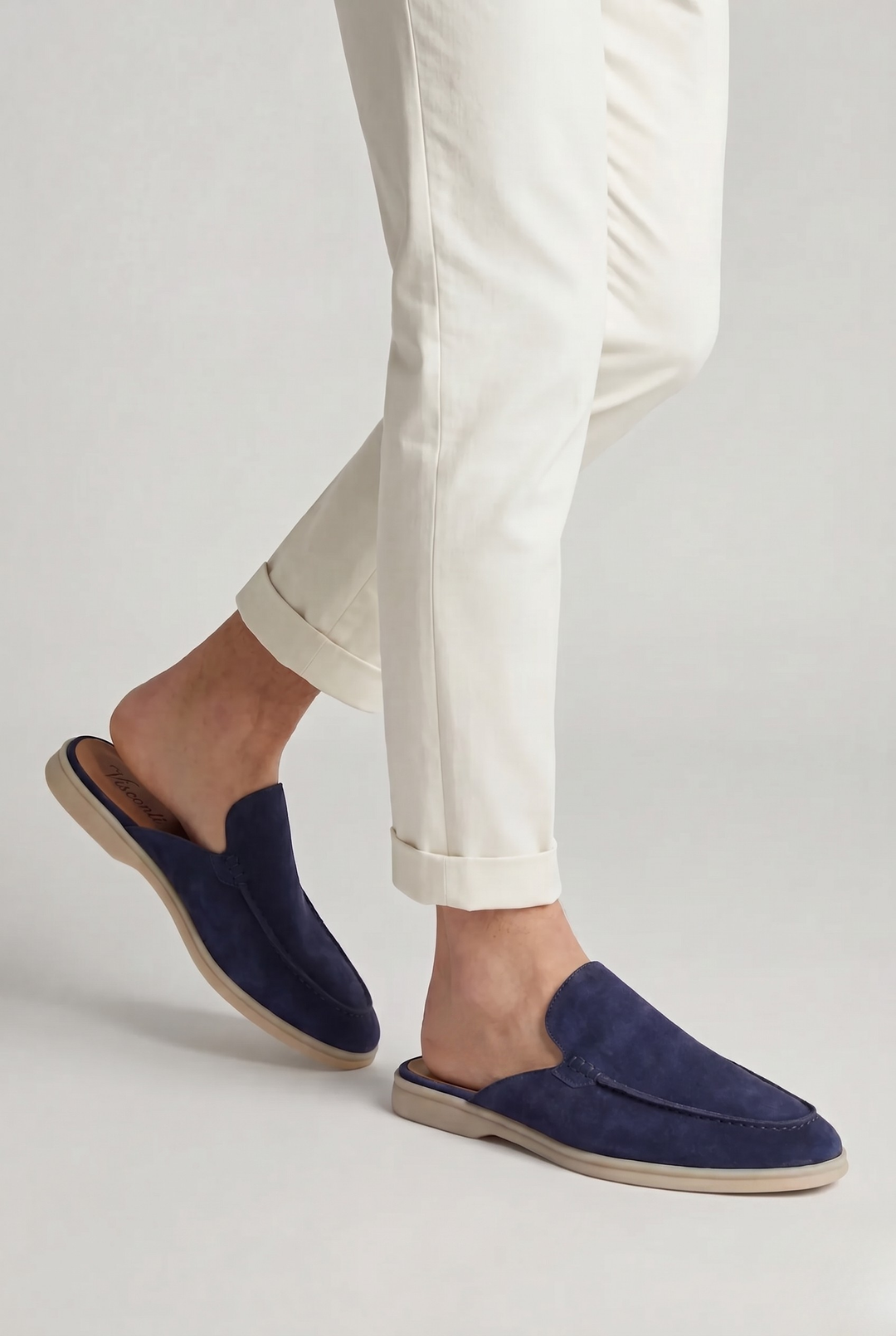 Perrin &amp; Fils Yatch Mule - Bleu Foncé