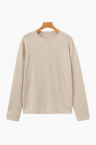 Linen Cotton Essential Crewneck