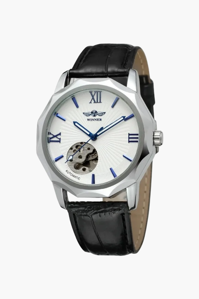 Montre Acier à Cadran Squelette Classique