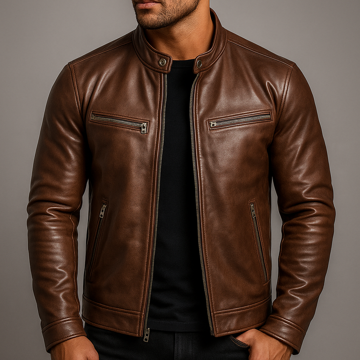 Louis | Veste en cuir vintage