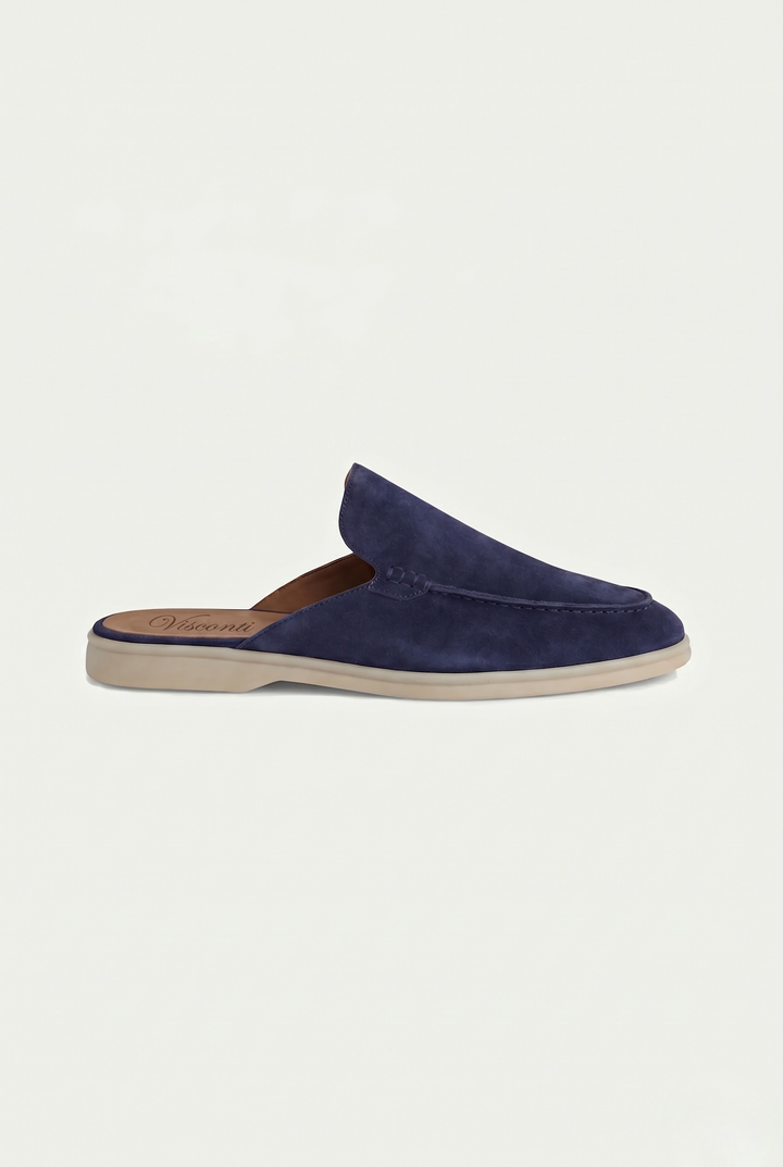 Perrin &amp; Fils Yatch Mule - Bleu Foncé