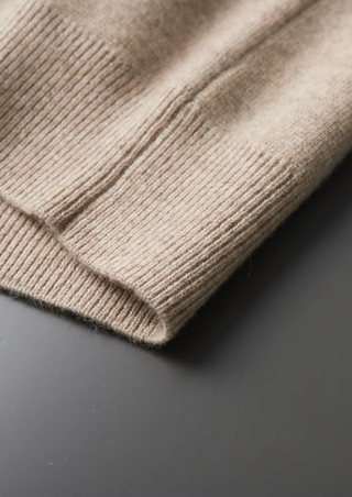 CARDIGAN POLO ZIPÉ EN LAINE MÉRINOS EXTRA-FINE