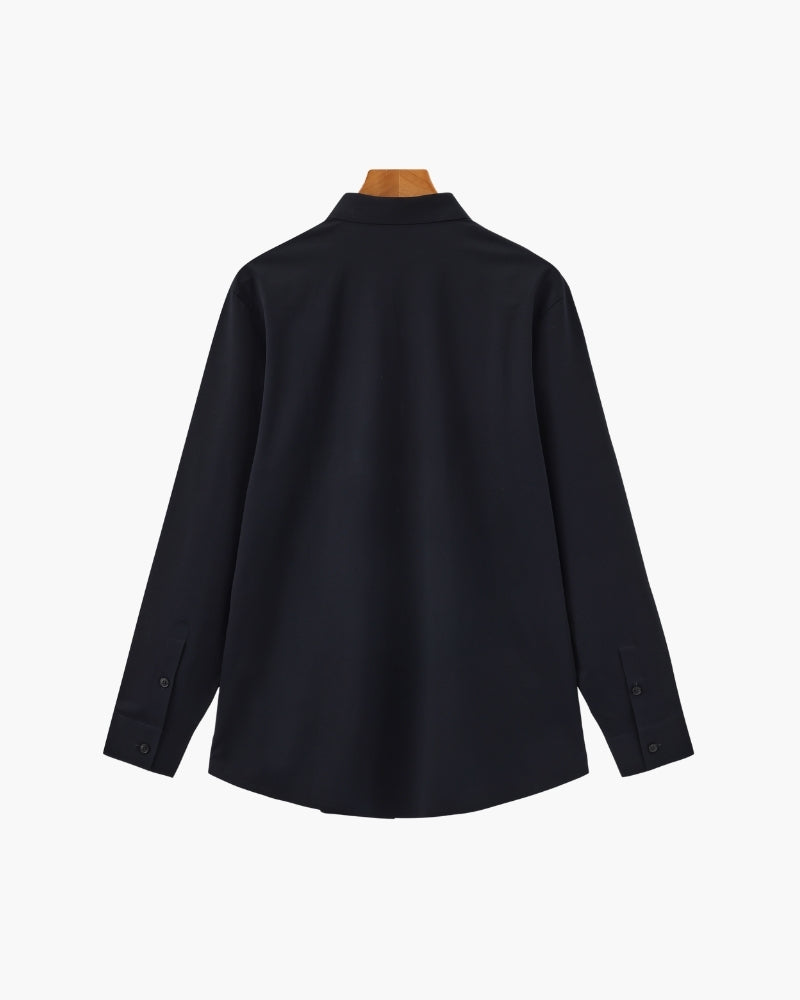 Chemise Ajustée en Coton Flex