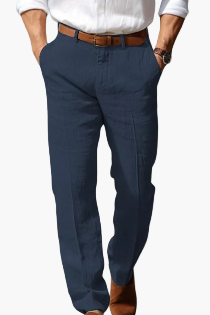 Perrin &amp; Fils | PANTALON HOMME LUXE EN LIN PREMIUM
