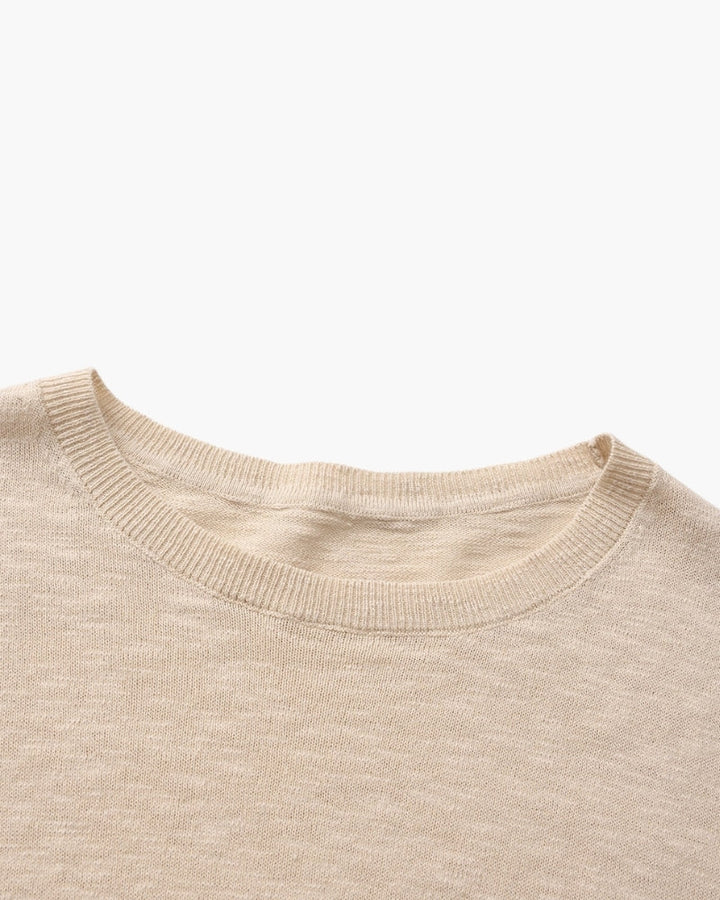 Linen Cotton Essential Crewneck