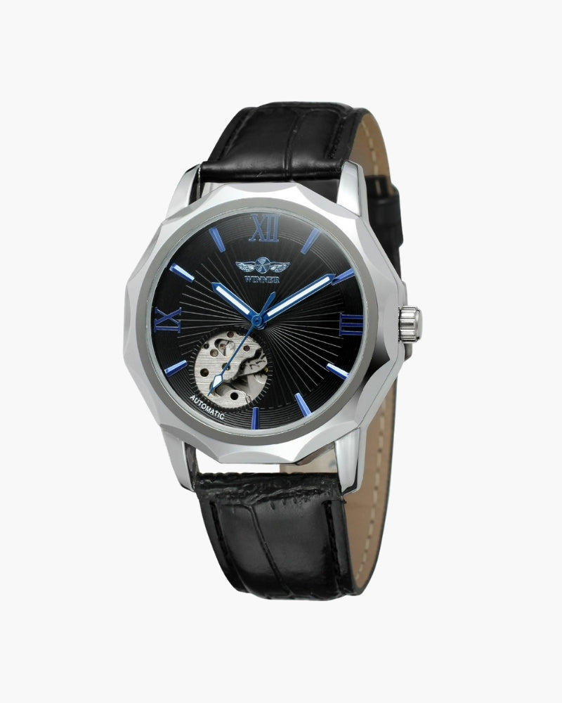 Montre Acier à Cadran Squelette Classique