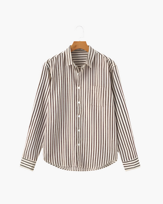 Chemise à rayures pour hommes