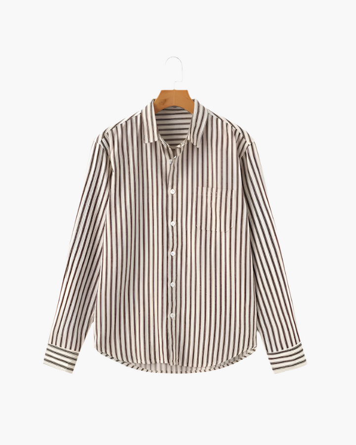 Chemise à rayures pour hommes