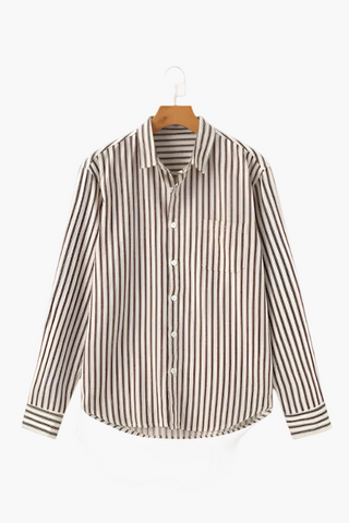 Chemise à rayures pour hommes
