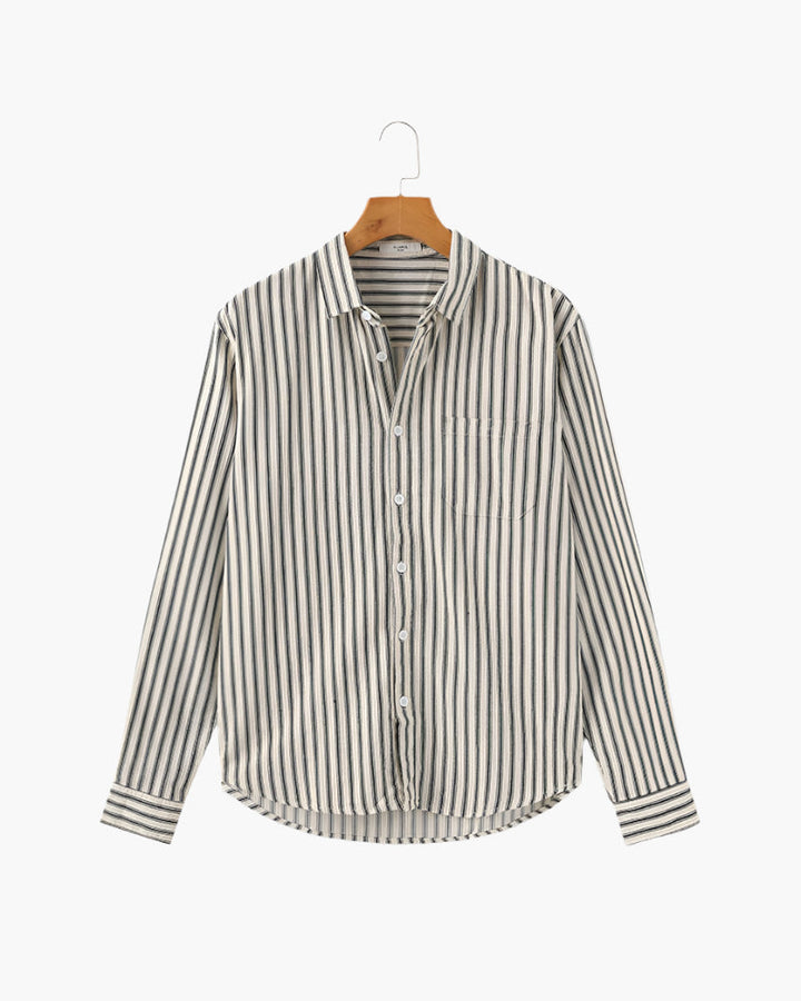 Chemise à rayures pour hommes
