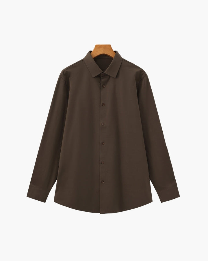 Chemise Ajustée en Coton Flex