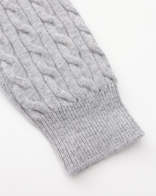 100% Cachemire Tissé Demi Zip
