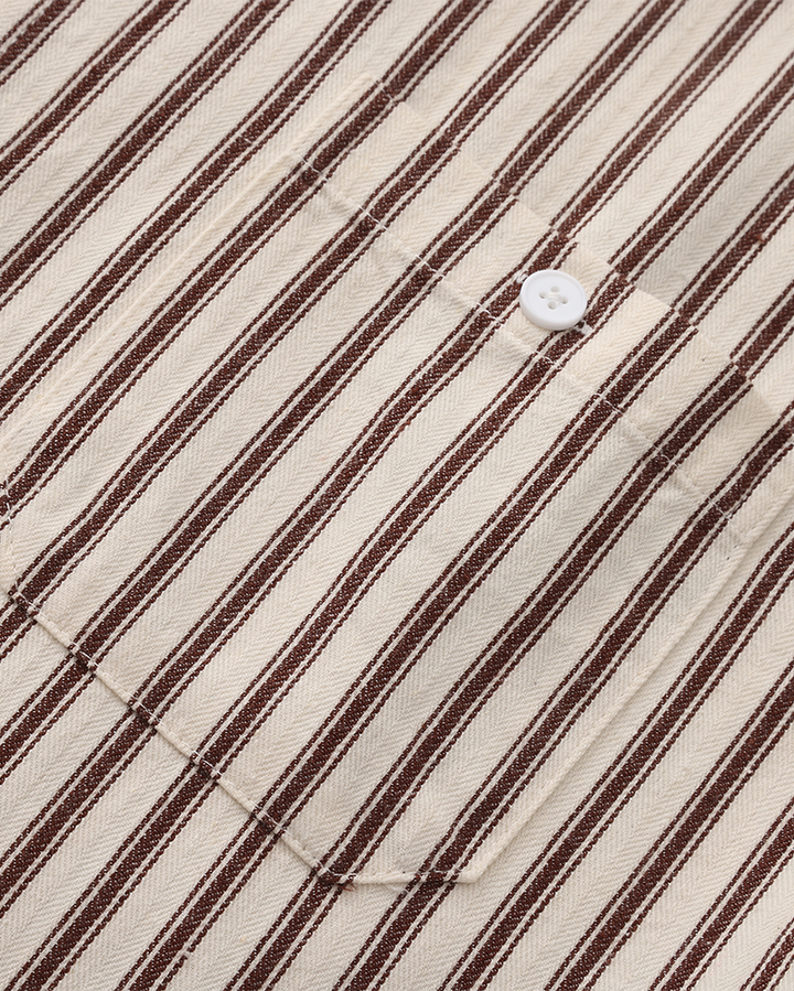Chemise à rayures pour hommes