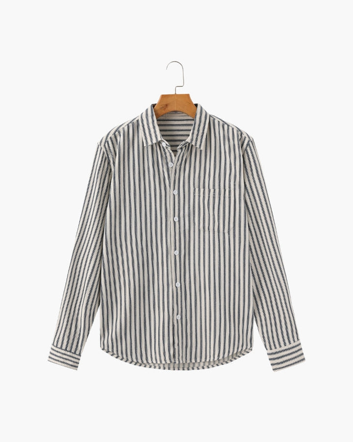 Chemise à rayures pour hommes