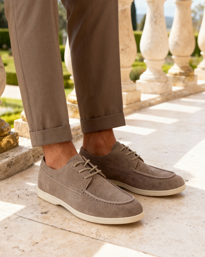 Chaussures à Lacets en Suédé Premium