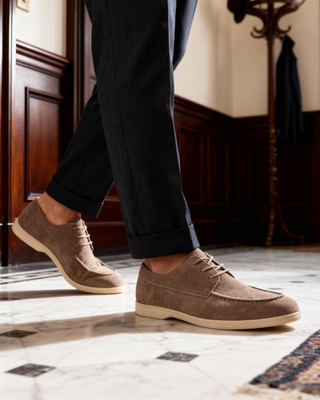 Chaussures à Lacets en Suédé Premium