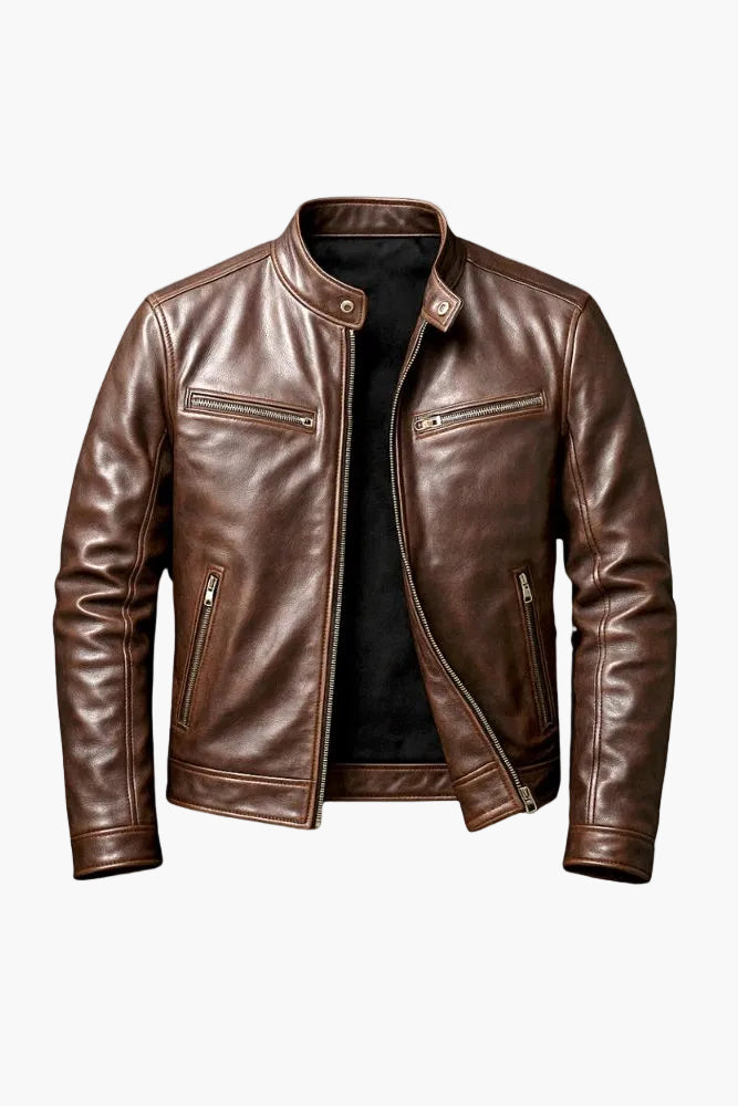 Louis | Veste en cuir vintage