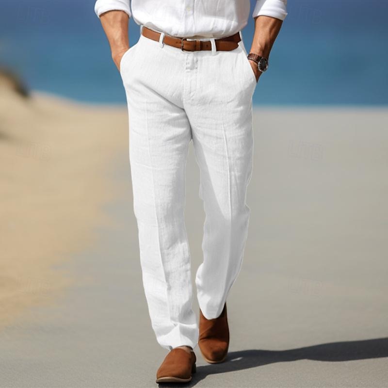 Perrin &amp; Fils | PANTALON HOMME LUXE EN LIN PREMIUM