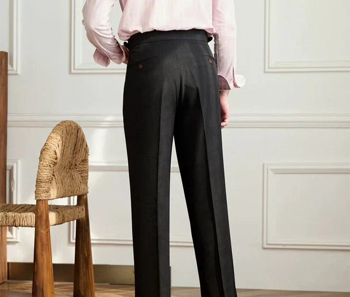 Perrin &amp; Fils  | Pantalon fluide taille haute élégant