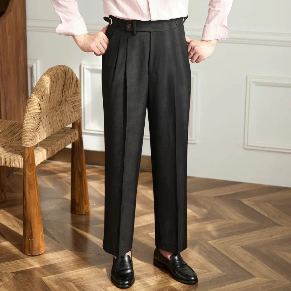 Perrin &amp; Fils  | Pantalon fluide taille haute élégant
