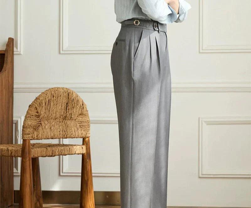 Perrin &amp; Fils  | Pantalon fluide taille haute élégant