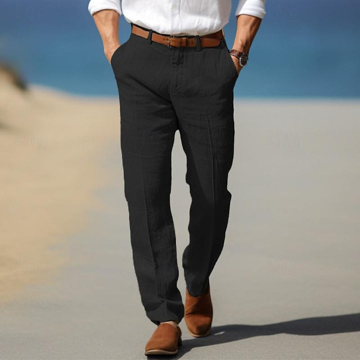 Perrin &amp; Fils | PANTALON HOMME LUXE EN LIN PREMIUM